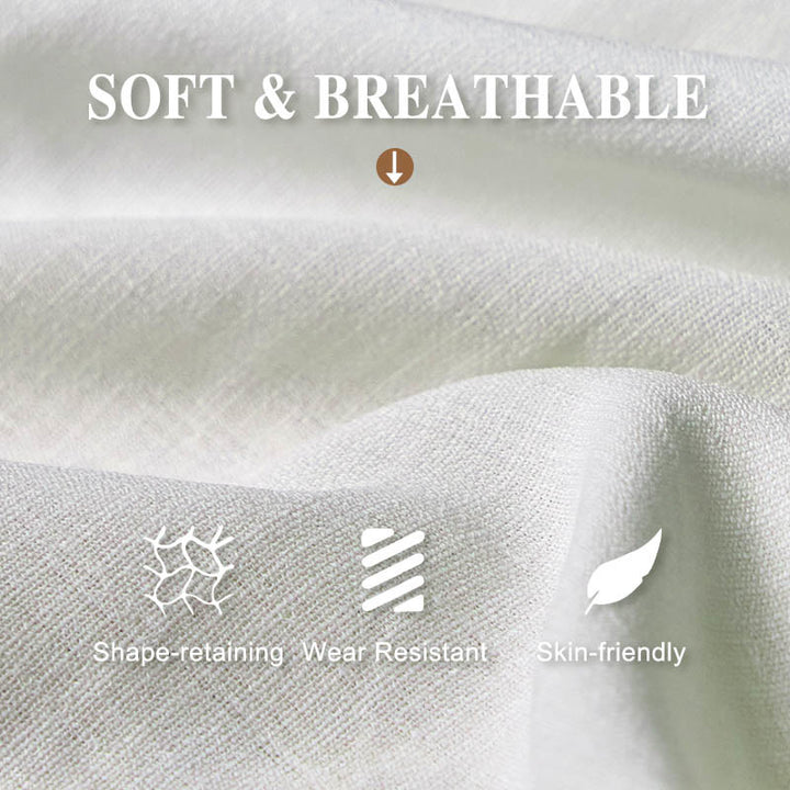 Buddha Stones Creamy White Flowers Pattern Design Women's Elastic Waist Harem Pants - image 3