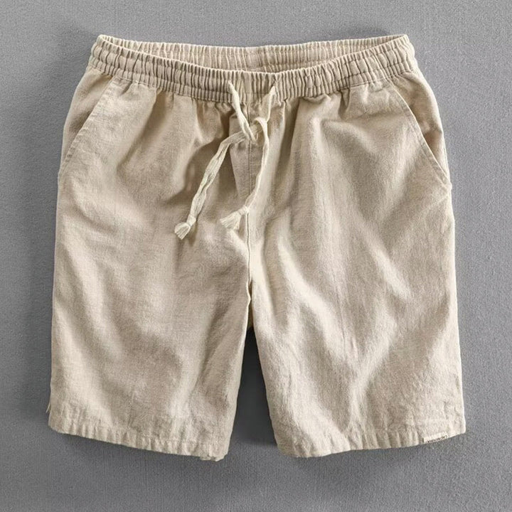 Buddha Stones Drawstring Elastic Waist Cotton Men's Shorts With Pockets - Cornsilk - US/UK/AU40，EU50 (3XL) - image 12