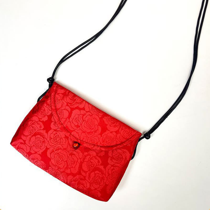 Buddha Stones Retro Flowers Pattern Polyester Cotton Embroidery Crossbody Bag Hangbags - image 15