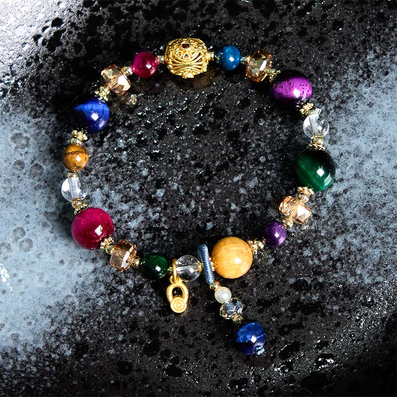 Buddha Stones Natural Colored Tiger Eye Stone Weight Balance Bracelet - image 1