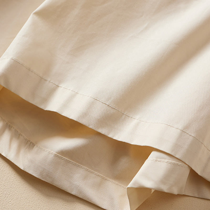 Buddha Stones Summer Casual Irregular Design Women's Cotton Skirt With Pockets - image 7