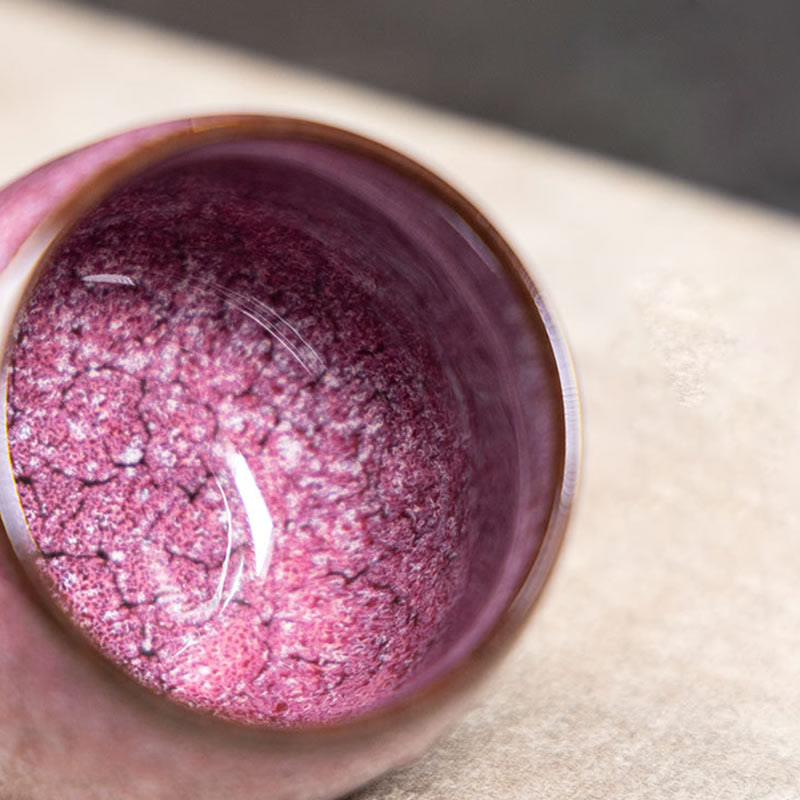 Buddha Stones Handmade Small Chinese Jianzhan Kiln Change Ceramic Teacup Kung Fu Tea Cup 150ml - image 11
