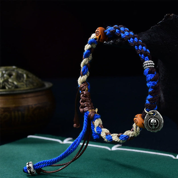 Buddha Stones Tibetan Hand-woven Garuda String Luck Bracelet - image 8