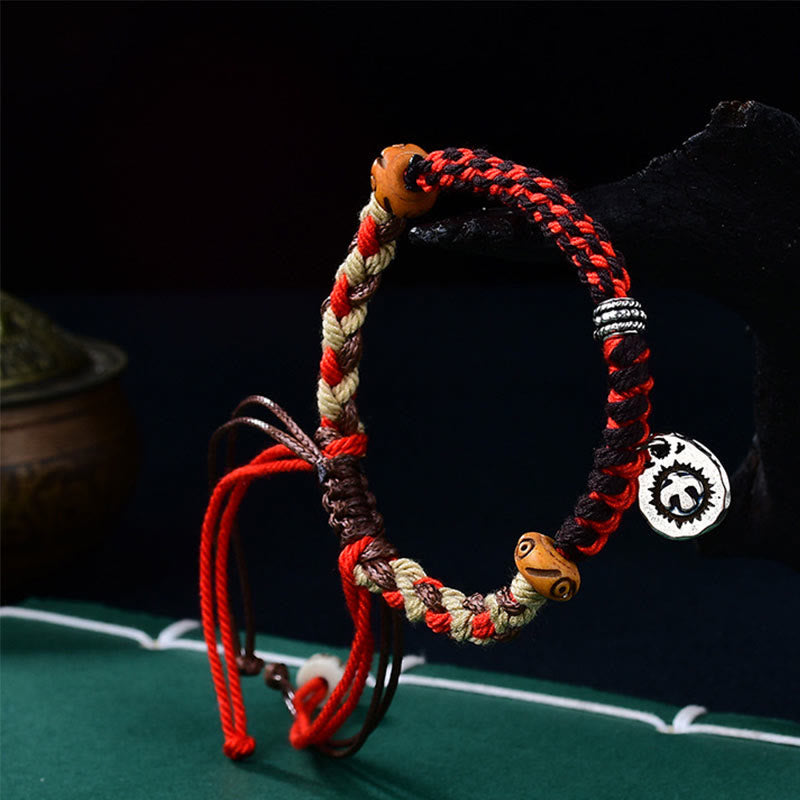Buddha Stones Tibetan Hand-woven Garuda String Luck Bracelet - image 1