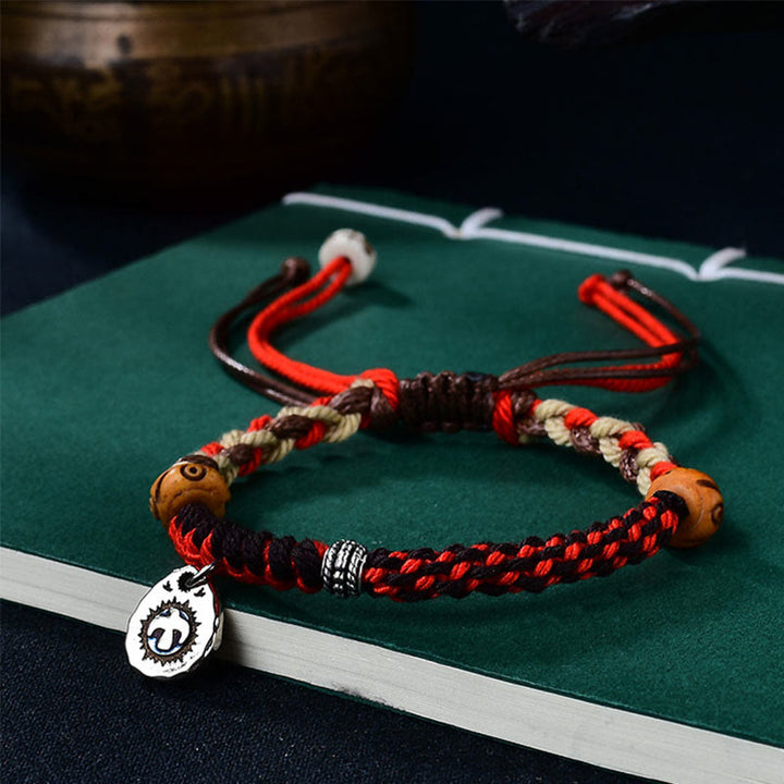 Buddha Stones Tibetan Hand-woven Garuda String Luck Bracelet - image 2