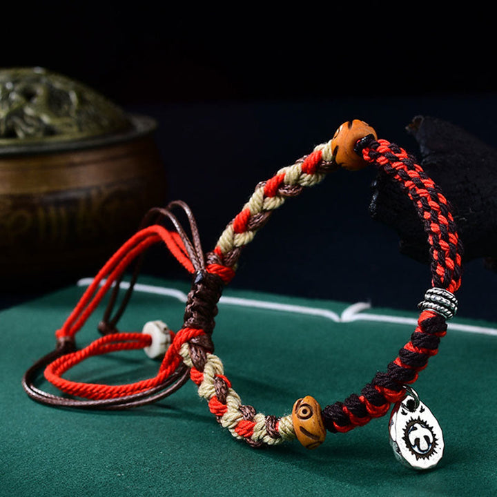 Buddha Stones Tibetan Hand-woven Garuda String Luck Bracelet - image 3