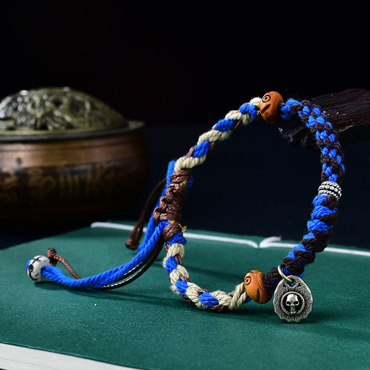 Buddha Stones Tibetan Hand-woven Garuda String Luck Bracelet - image 10