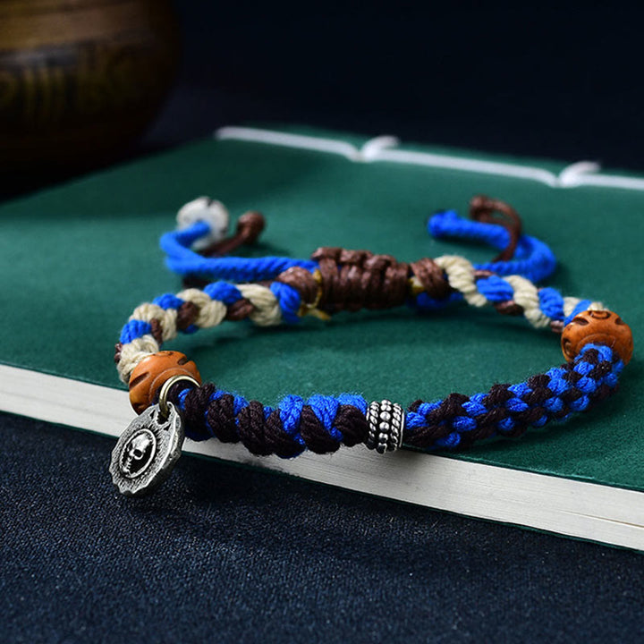 Buddha Stones Tibetan Hand-woven Garuda String Luck Bracelet - image 9
