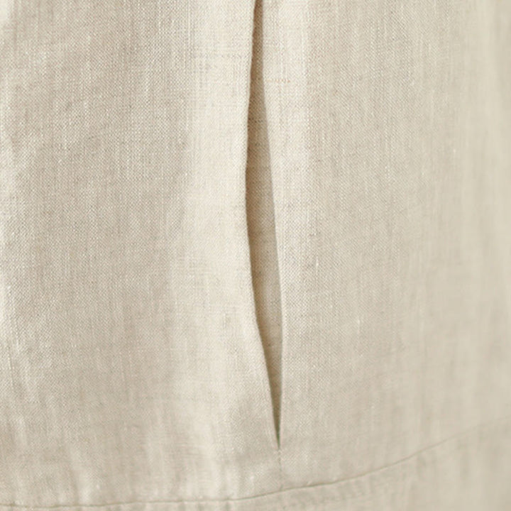 Buddha Stones Vintage Casual Pleated Design Cotton Women's Wide Leg Pants With Pockets - image 19