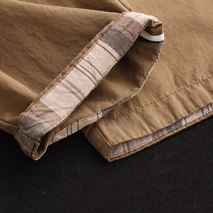 Buddha Stones Casual Plain Patched Cuff Design Women's Cotton Harem Pants With Pockets - image 5