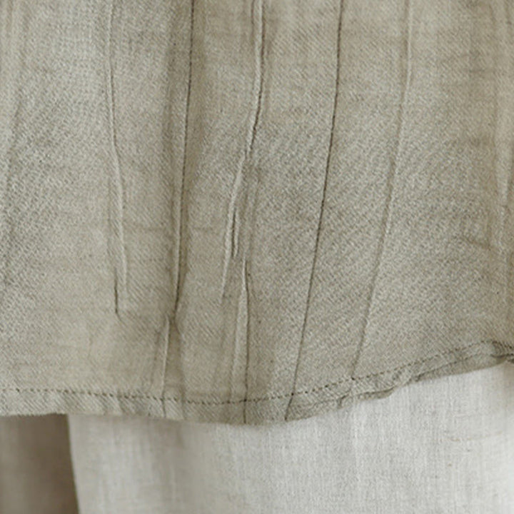 Buddha Stones Summer Wrinkles Simple Design Crew Neck Women's Sleeveless Vest Waistcoat - image 9