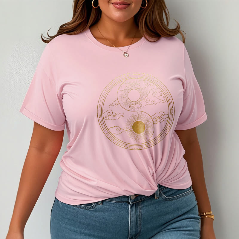 Buddha Stones Yin Yang Sun Auspicious Clouds Tee T-shirt - image 17
