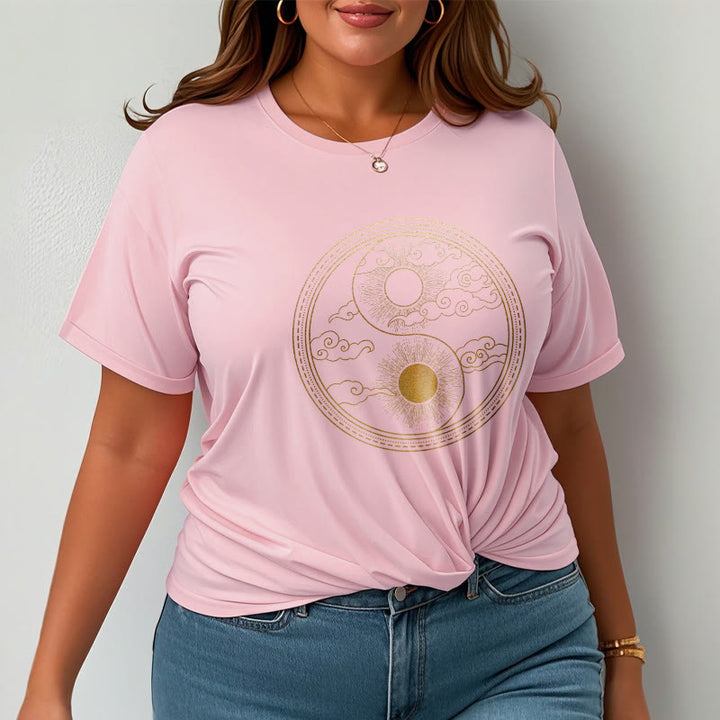 Buddha Stones Yin Yang Sun Auspicious Clouds Tee T-shirt - image 17