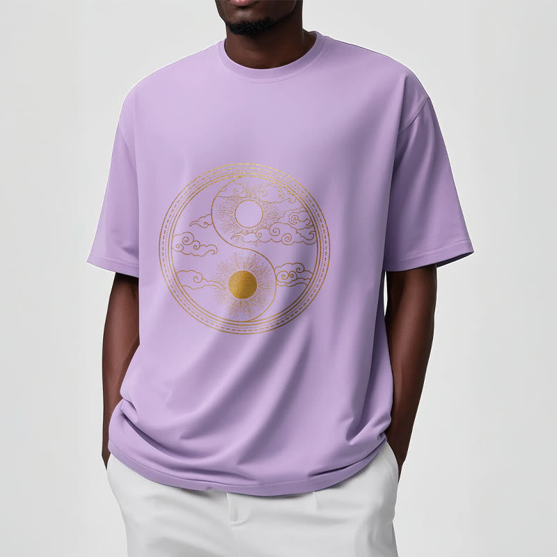 Buddha Stones Yin Yang Sun Auspicious Clouds Tee T-shirt - image 19