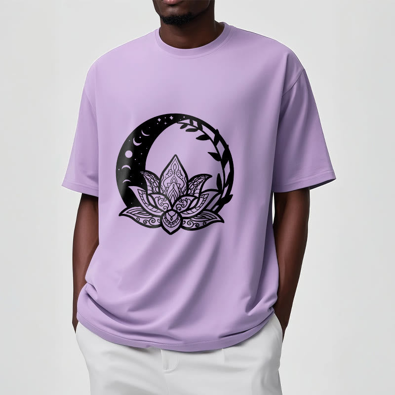 Buddha Stones Lotus Flower Sun Moon Intertwining Vines Tee T-shirt - image 17