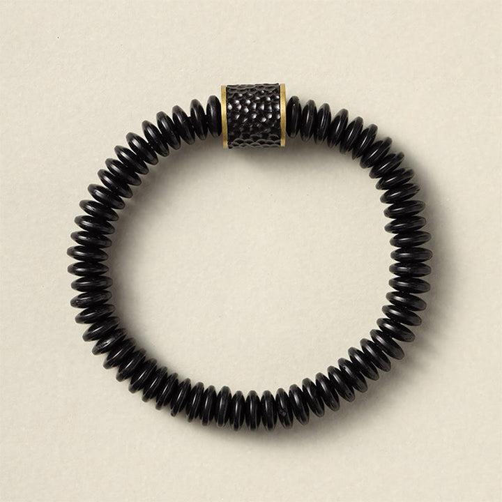 Buddha Stones Tibetan Coconut Shell Auspicious Clouds Positive Bracelet - image 11