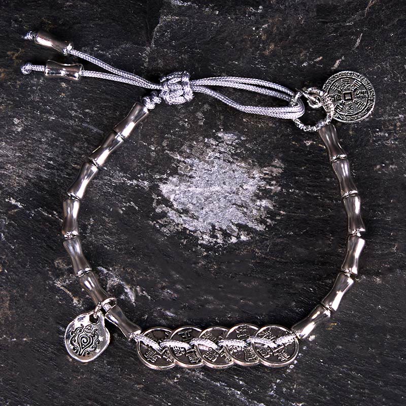 Buddha Stones Five Emperor Coins Mountain Ghosts Spend Money Bracelet - image 7
