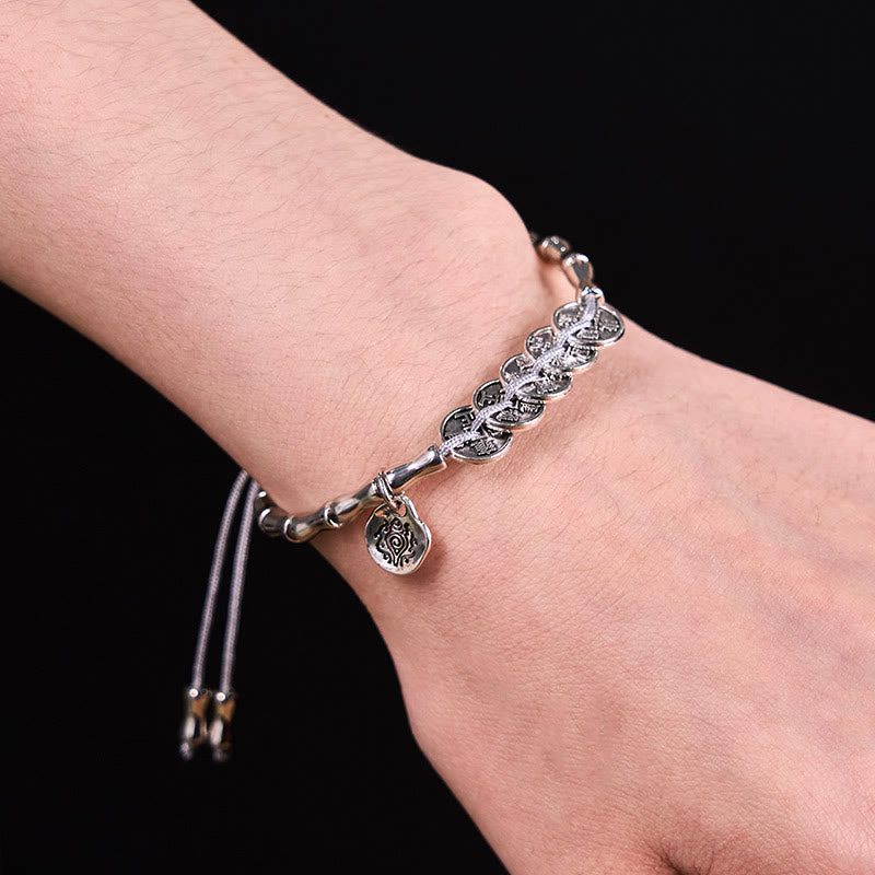 Buddha Stones Five Emperor Coins Mountain Ghosts Spend Money Bracelet - image 10