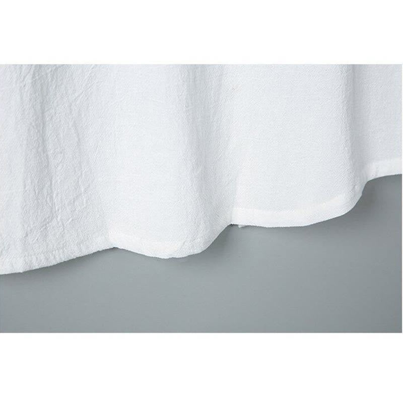 Buddha Stones Daily Printing Solid Color Single Breasted Men's Short Sleeve Cotton Linen Shirt WIth Pockets - image 6