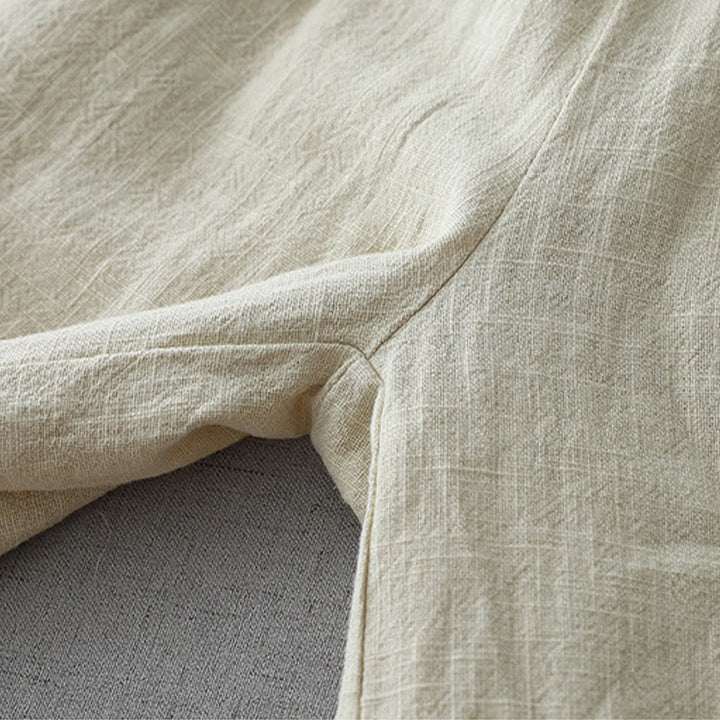 Buddha Stones Casual Plain Loose 7-8 Length Women's Polyester Wide Leg Pants With Pockets - image 7