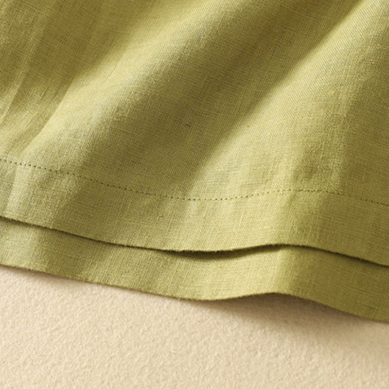 Buddha Stones Summer Casual Plain Women's V-neck Design Half Sleeve T-shirt - image 3