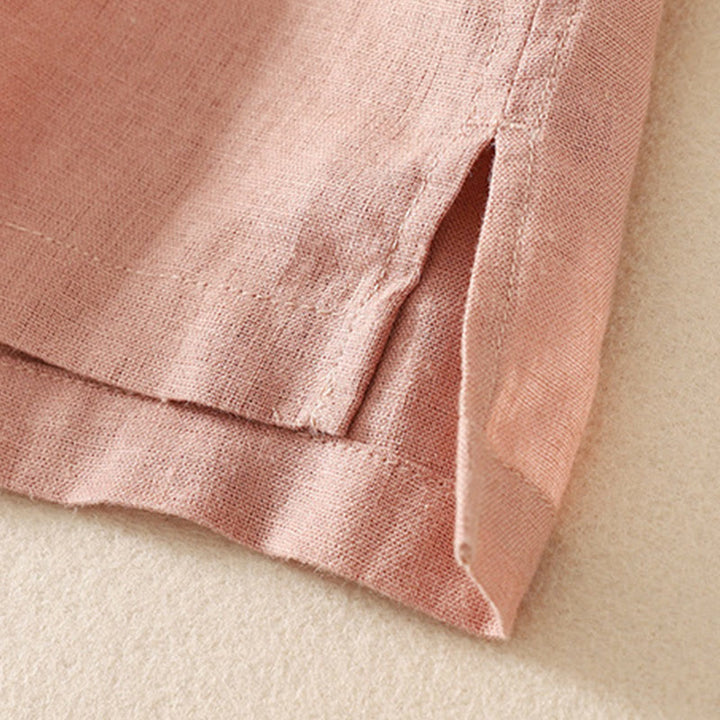 Buddha Stones Summer Casual Plain Women's V-neck Design Half Sleeve T-shirt - image 8