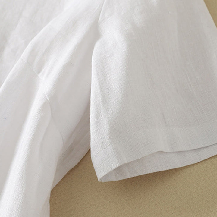 Buddha Stones Summer Casual Plain Women's V-neck Design Half Sleeve T-shirt - image 16