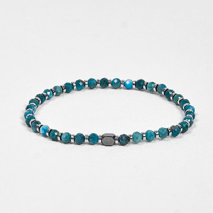 Buddha Stones Apatite Hematite Communication Bracelet - image 4