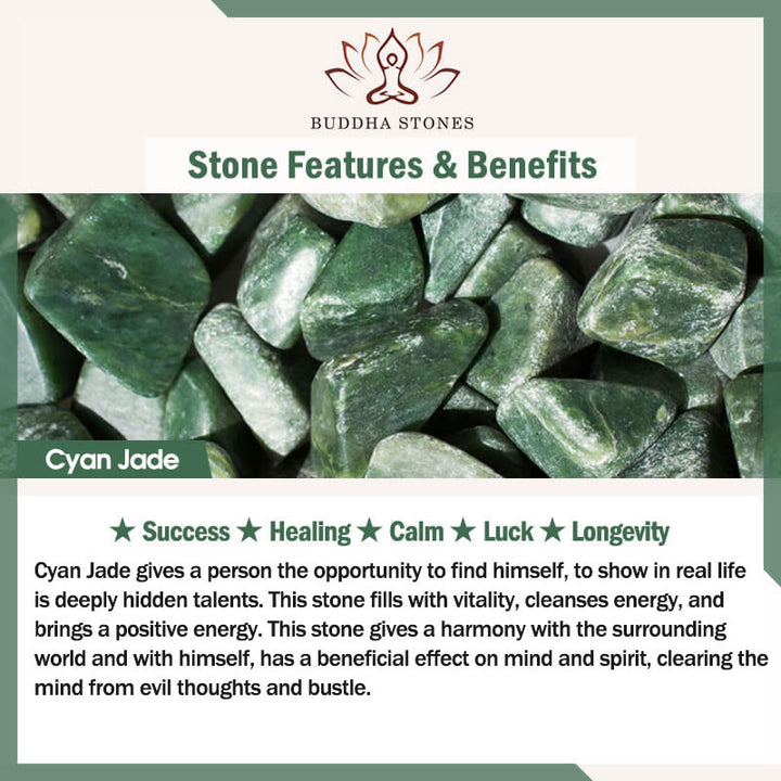 Buddha Stones Tibetan Hetian Cyan Jade Pestle Vajra Dorje Star Harmony Necklace Pendant - image 6