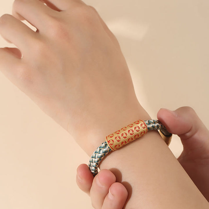 Buddha Stones Tibetan Hot Wheels Various Colors Rope Diamond Knot Luck Buckle Bracelet - image 10
