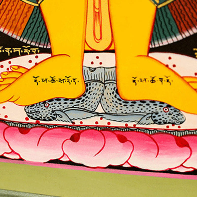 Buddha Stones Tibetan Thangka Painting Healing Handmade Decoration(Random Style) - image 7