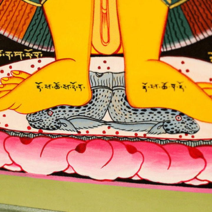 Buddha Stones Tibetan Thangka Painting Healing Handmade Decoration(Random Style) - image 7