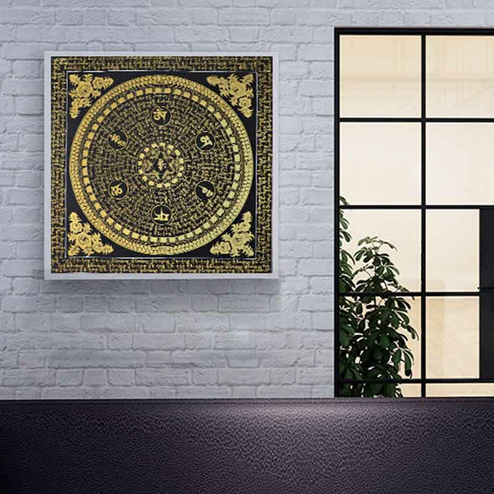 Buddha Stones Tibetan Thangka Painting Om Mani Padme Hum Scripture Handmade Decoration(Random Style) - image 6