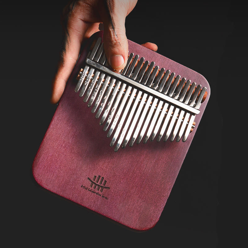 Buddha Stones Kalimba 21 Keys Thumb Piano Peltogyne Wood Portable Finger Piano - image 4