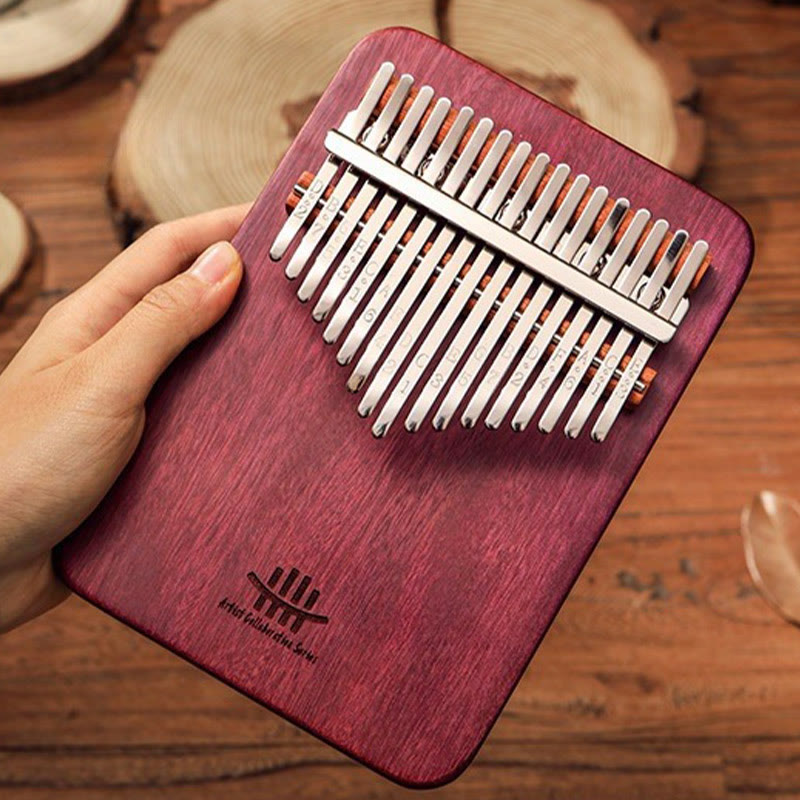Buddha Stones Kalimba 21 Keys Thumb Piano Peltogyne Wood Portable Finger Piano - image 1