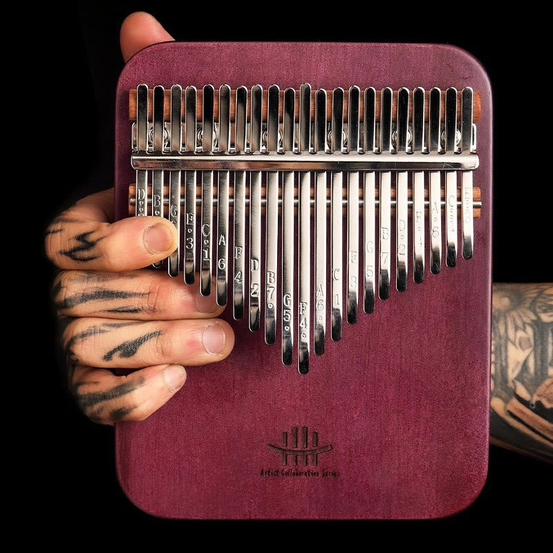 Buddha Stones Kalimba 21 Keys Thumb Piano Peltogyne Wood Portable Finger Piano - image 5