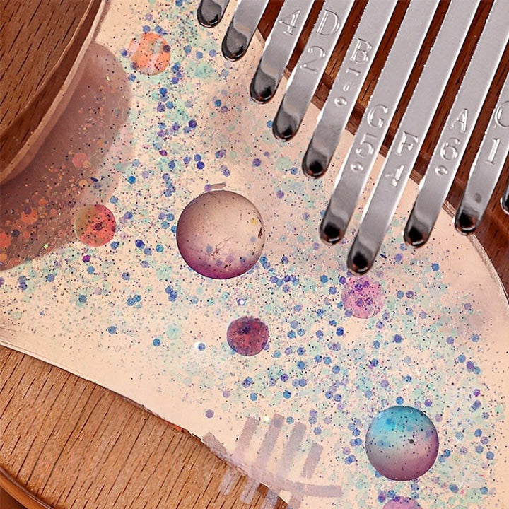 Buddha Stones Kalimba 17/21 Keys Thumb Piano Beech Wood Planet Universe Portable Finger Piano - image 9