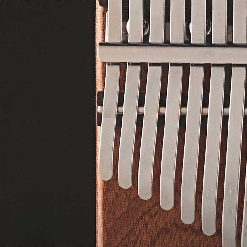 Buddha Stones 21 Keys Kalimba Thumb Piano Yellow Sandalwood Portable Finger Piano - image 8