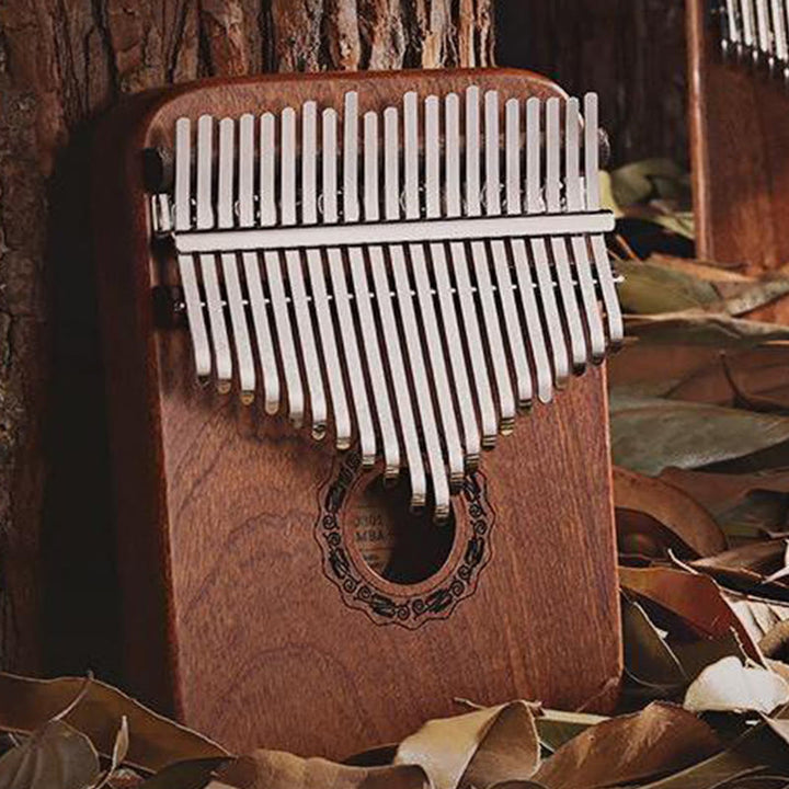 Buddha Stones 21 Keys Kalimba Thumb Piano Yellow Sandalwood Portable Finger Piano - image 2