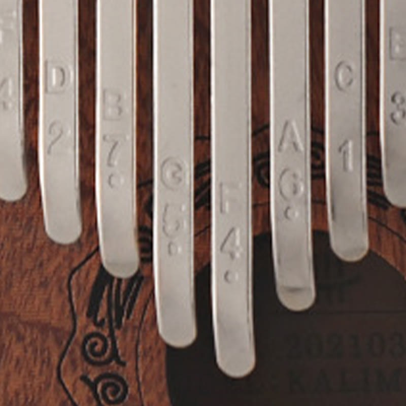 Buddha Stones 21 Keys Kalimba Thumb Piano Yellow Sandalwood Portable Finger Piano - image 12