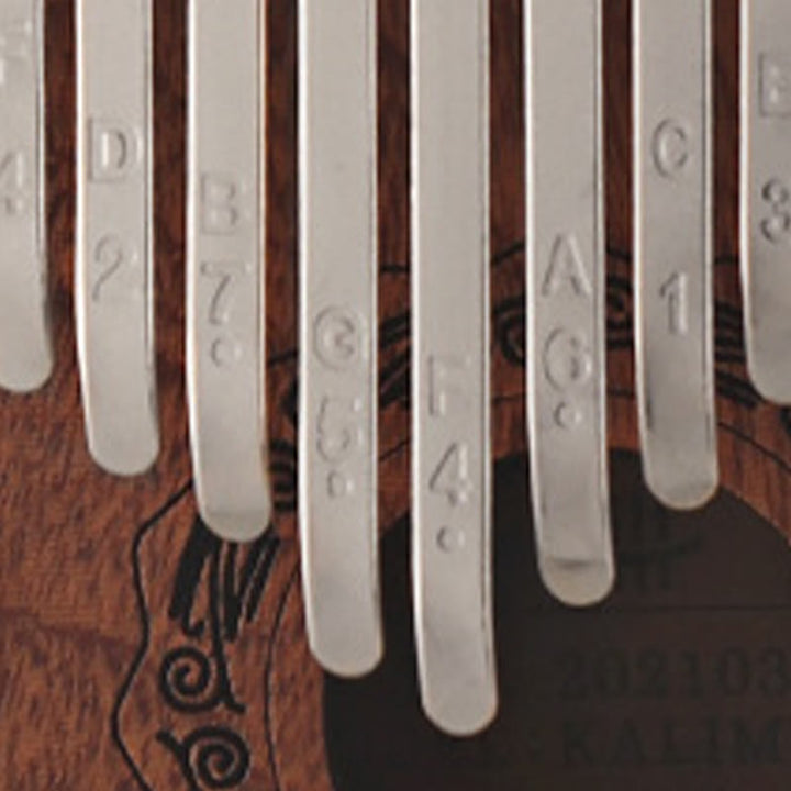 Buddha Stones 21 Keys Kalimba Thumb Piano Yellow Sandalwood Portable Finger Piano - image 12