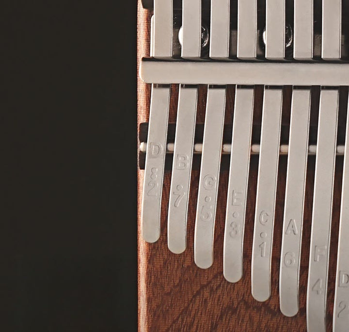Buddha Stones 21 Keys Kalimba Thumb Piano Yellow Sandalwood Retro Portable Finger Piano - image 6