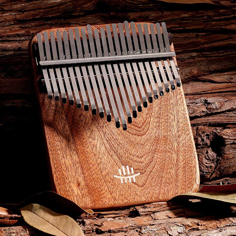 Buddha Stones 21 Keys Kalimba Thumb Piano Yellow Sandalwood Retro Portable Finger Piano - 21 Keys - image 0