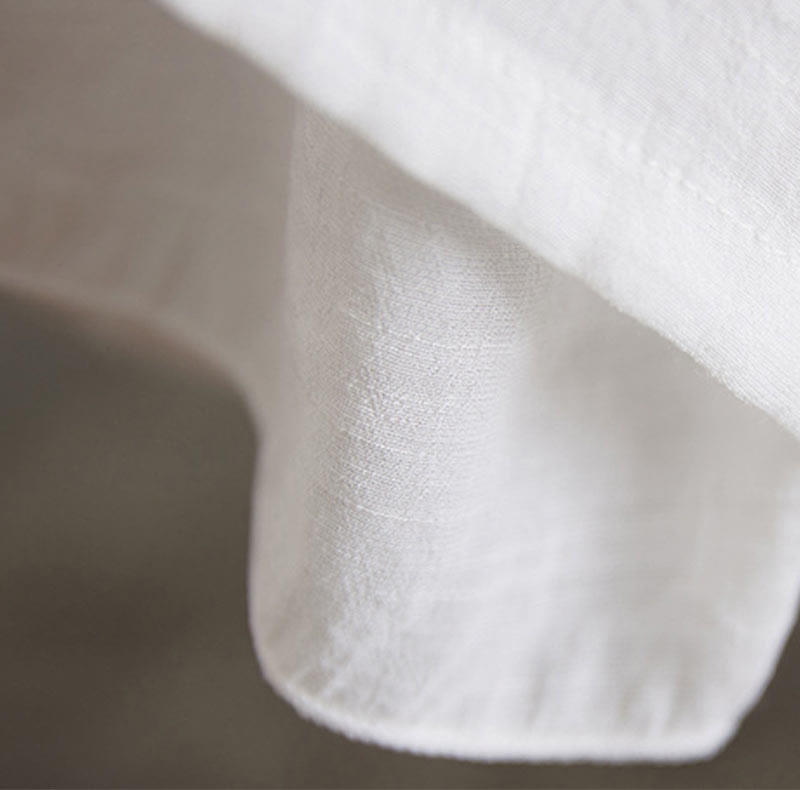 Buddha Stones 2Pcs Beige Chinese Frog-Button Design Long Sleeve Shirt Top Pants Meditation Zen Tai Chi Cotton Linen Clothing Women's Set - image 13