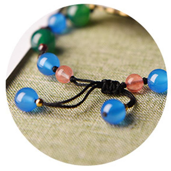 Buddha Stones Agate Shell Flower Support Bracelet - image 12