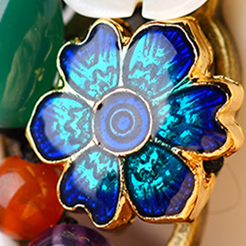 Buddha Stones Agate Shell Flower Support Bracelet - image 10