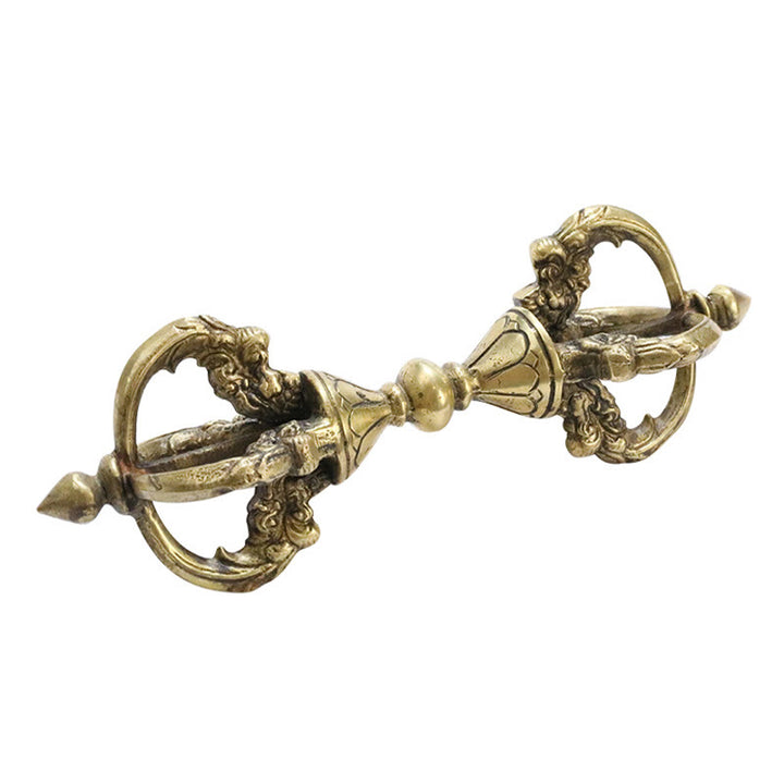 Buddha Stones Handmade Nepal Vajra Dorje Spiritual Power Copper Metal Home Decoration - image 12