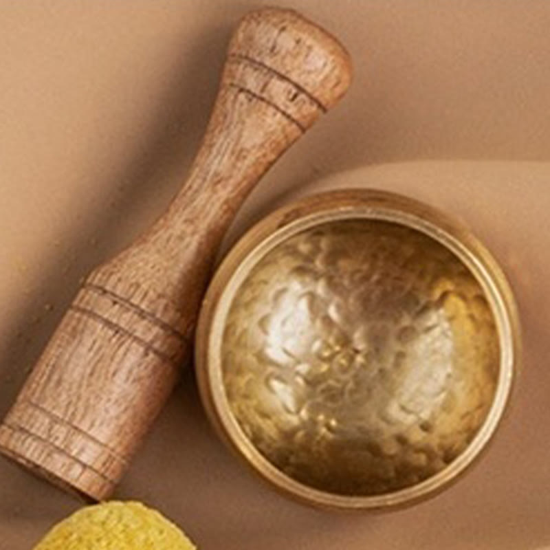 Buddha Stones Handmade Mini Small Singing Bowl for Healing and Meditation Sound Bowl Set 1.57*0.98 IN - image 9