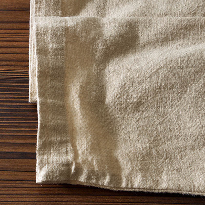 Buddha Stones Frog-Button Chinese Tang Suit Cotton Linen Men Jacket Shirt With Pockets - image 27