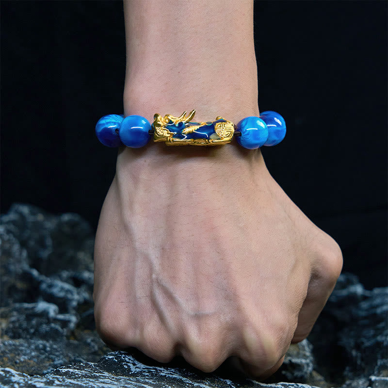 Buddha Stones Colorful Sea Willow Color Change PiXiu Positive Healing Bracelet - image 2